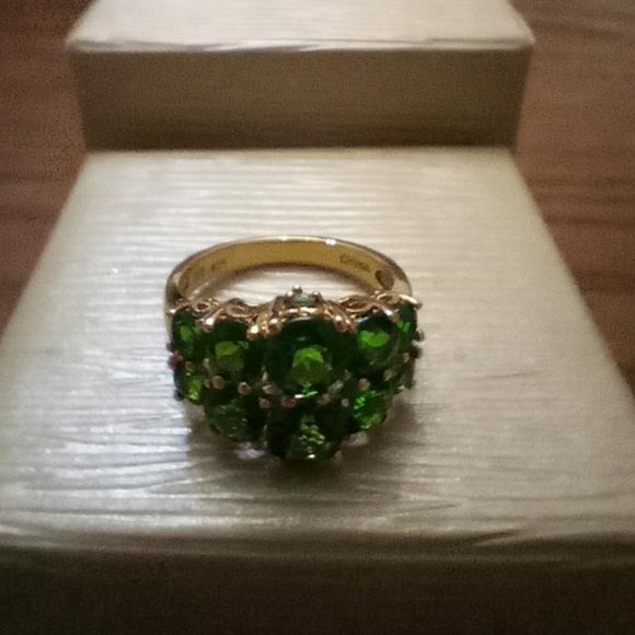 Beautiful chrome diopside ring - Picture 10 of 12